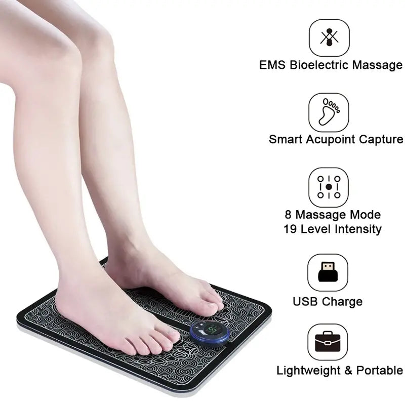 Electric EMS Foot Massager Mat DESOUTILS