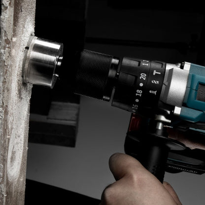 Cordless impact drill and screwdriver with two batteries