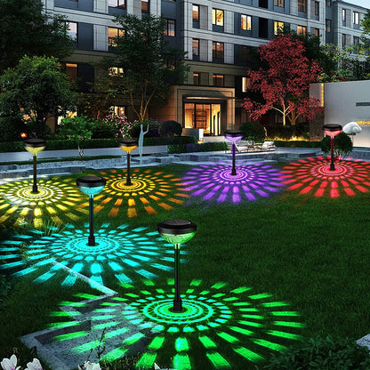 Waterproof LED solar light with color changing