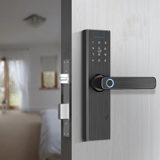 Smart door lock with biometric security and Wi-Fi