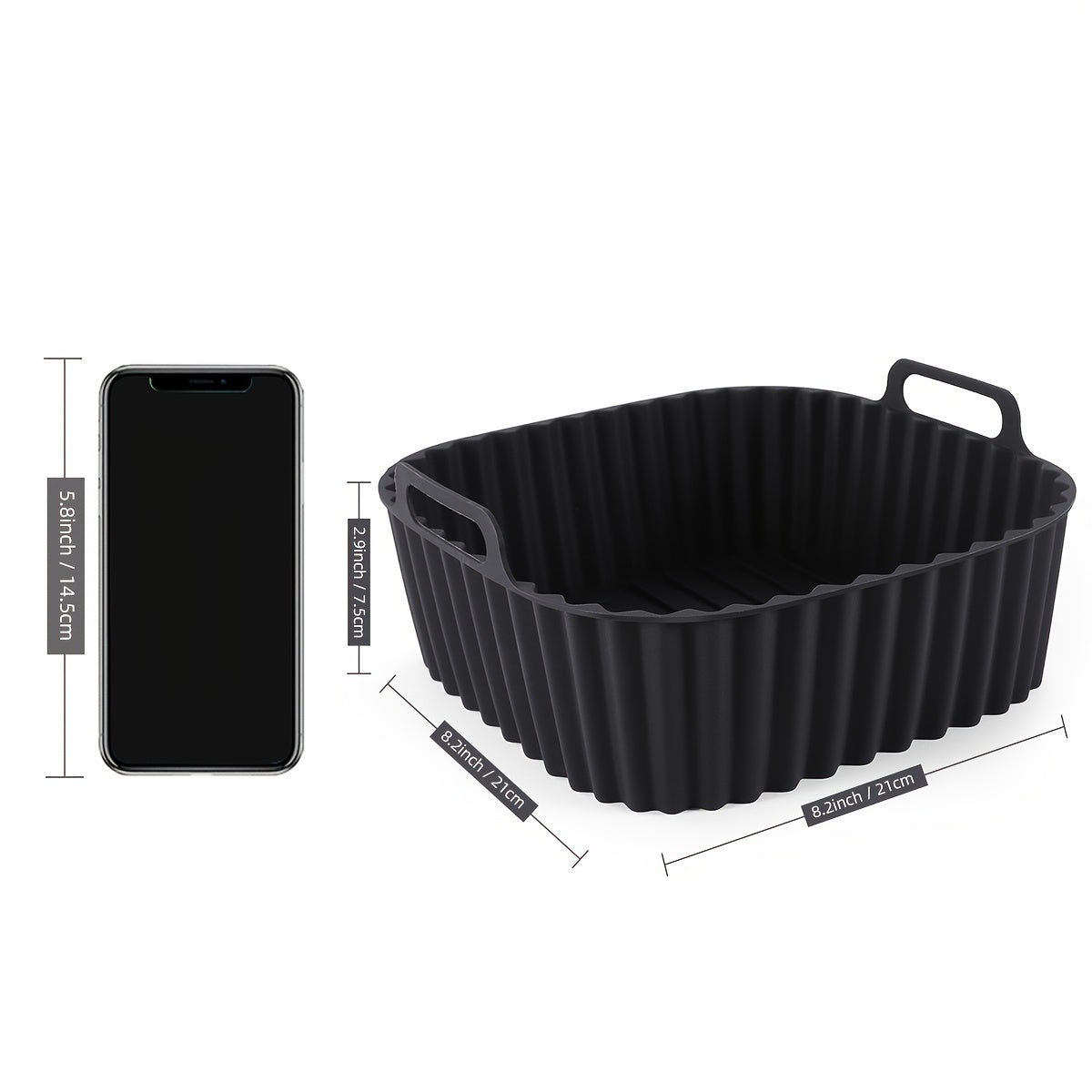 Destools - Square Silicone Air Fryer Liners 