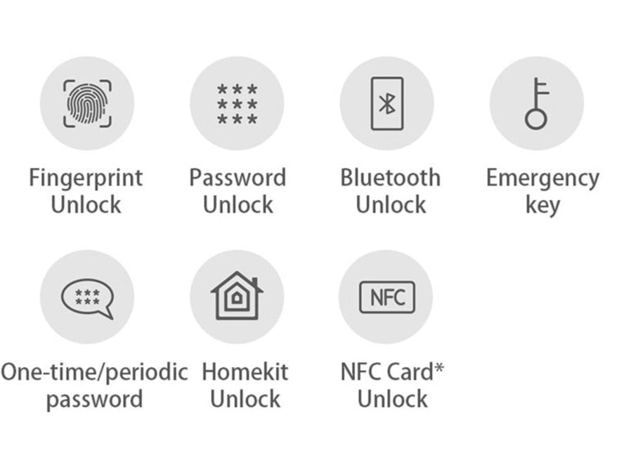 Serrure de porte intelligente avec sécurité biométrique et Wi-Fi