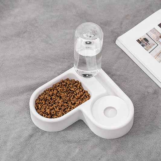 DESOUTILS Automatic Water and Food Dispenser Bowl