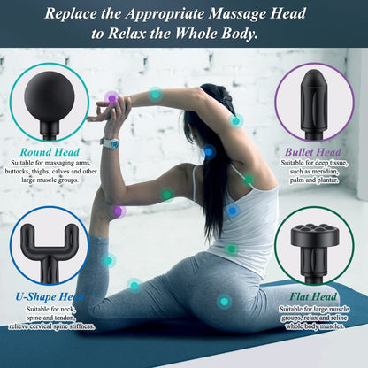 Pistolet de Massage de Corps - Votre Solution de Relaxation Portable !