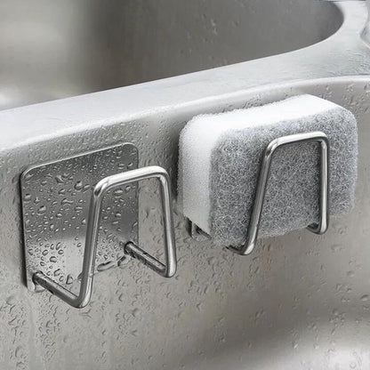 Self-Adhesive Stainless Steel Drain Rack