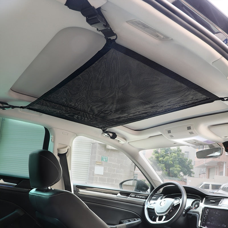 Filet de Rangement pour Plafond de Voiture SUV, Sac de Toit Niken Maille  Respirante, Accessoires d'Nik
