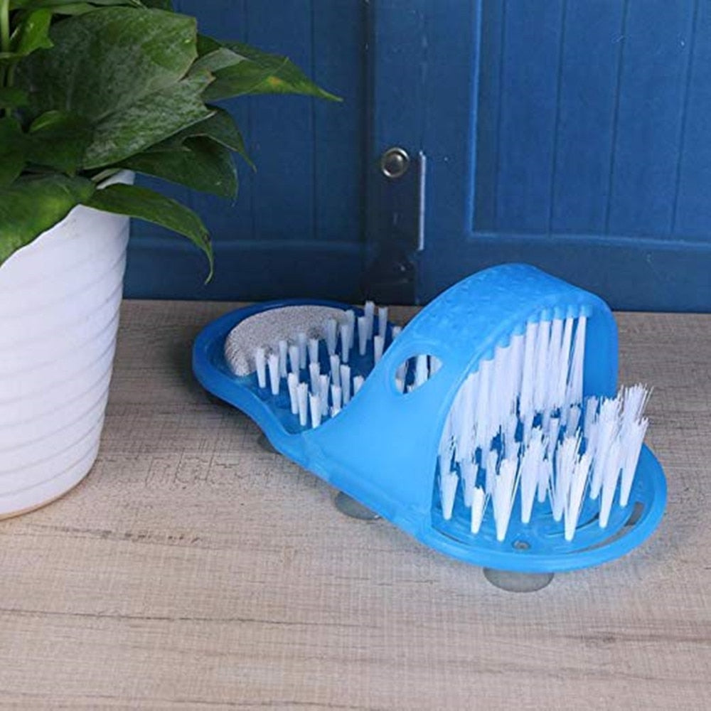 PVC shower brush for feet and shoes 