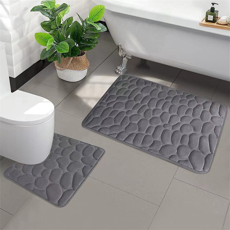 Cobblestone Non-Slip Bath Mat