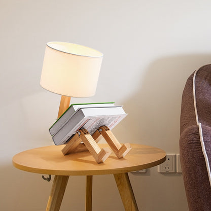 Lampe de Table en Bois Flexible et Pliable