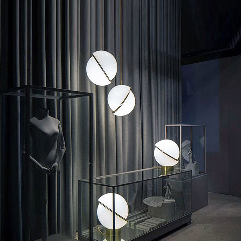 Золотистый светодиодный подвесной потолочный светильник с современным скандинавским дизайном