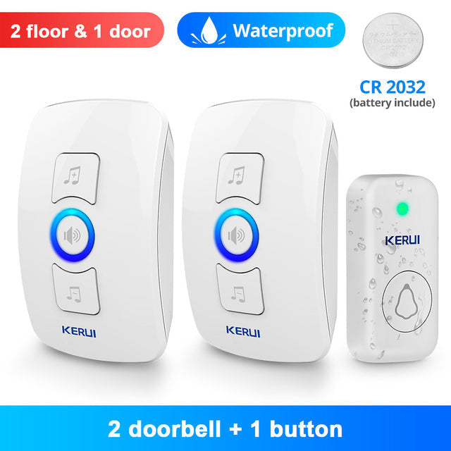 KERUI Wireless Doorbell, Waterproof Outdoor Wireless Chime