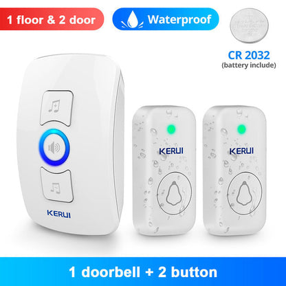 KERUI Wireless Doorbell, Waterproof Outdoor Wireless Chime