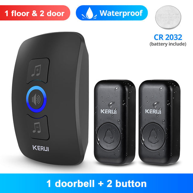 KERUI Wireless Doorbell, Waterproof Outdoor Wireless Chime