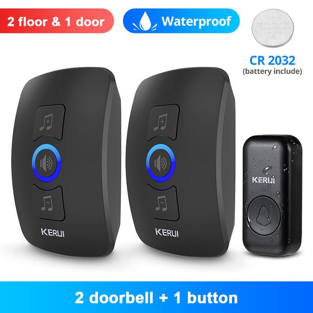 KERUI Wireless Doorbell, Waterproof Outdoor Wireless Chime