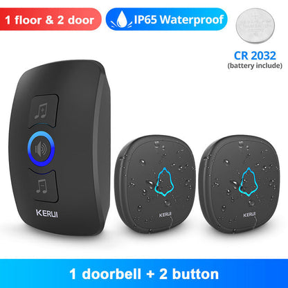 KERUI Wireless Doorbell, Waterproof Outdoor Wireless Chime