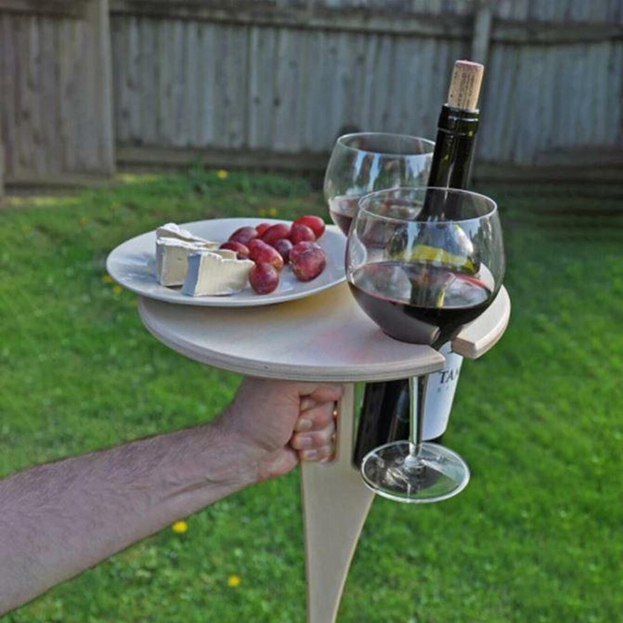 Mini Folding Wine Table For garden, beach